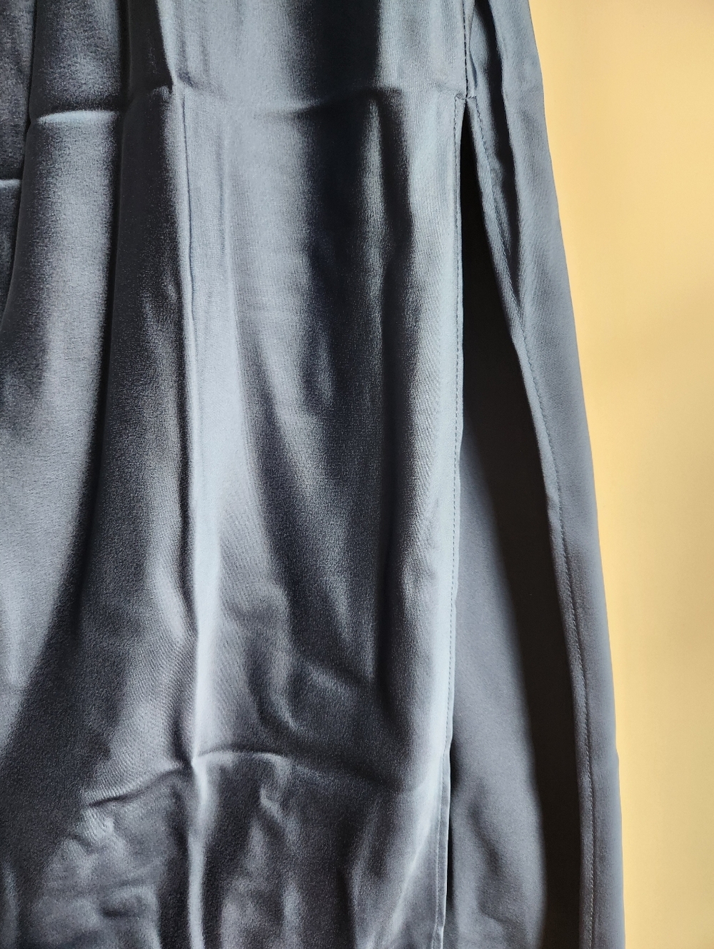 A New Day Blue Satin Maxi Dress XL Tie Back Slip Dress Elegant Minimalist NWT - Picture 6 of 9